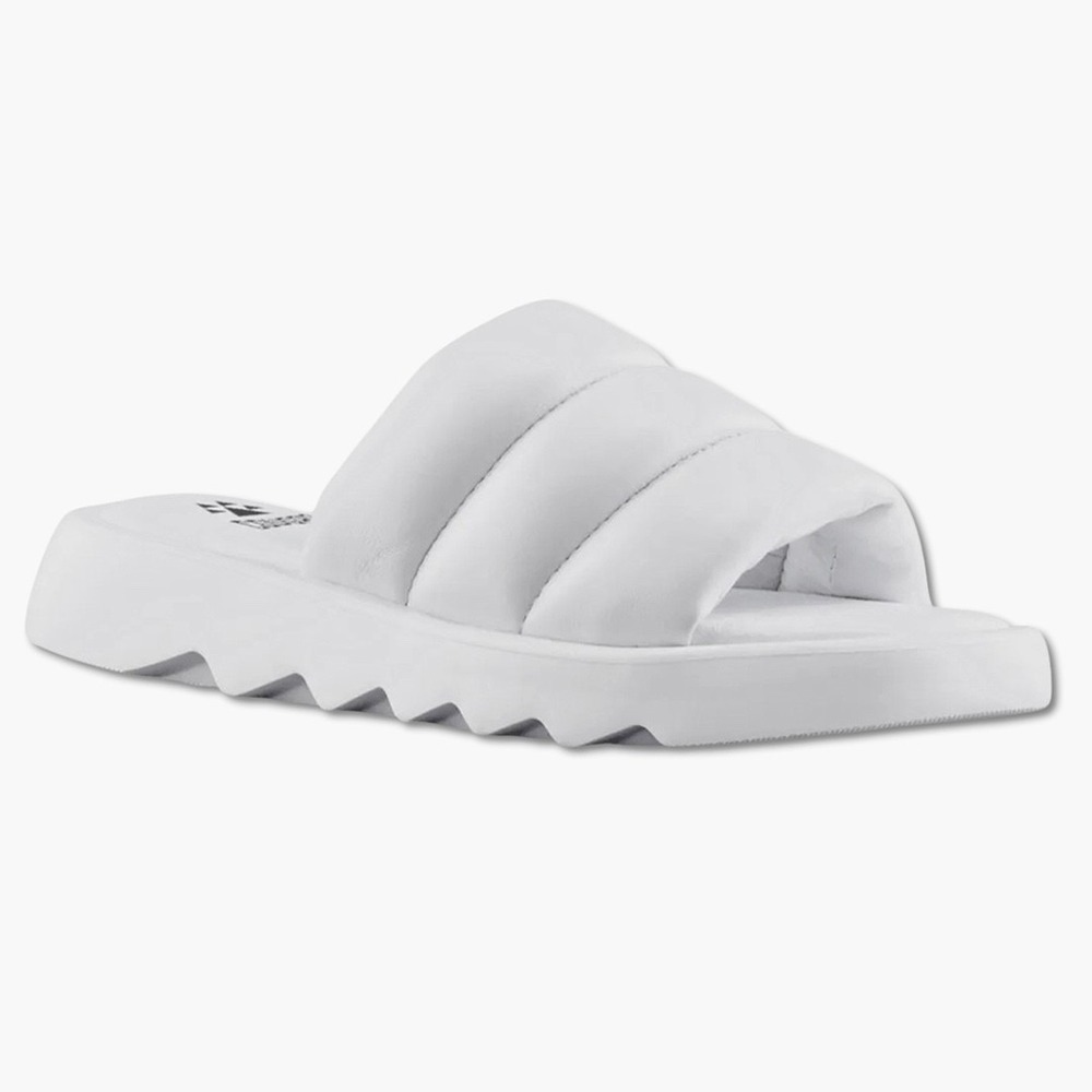 Cougar Julep Puffer Slide Sandals - NWT Womens Size 8 White - #49482-ZZ4